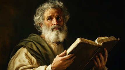 Matthew. Book of Matthew with Saintly Apostle Themes for Spiritual Hope