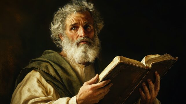 Matthew. Book of Matthew with Saintly Apostle Themes for Spiritual Hope