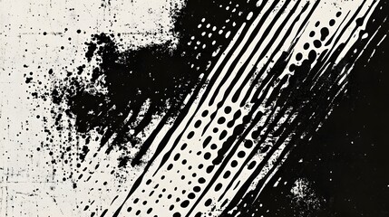 Captivating abstract fluid ink splash texture in black and white featuring dynamic expressive and visually striking patterns on a modern minimalist background  This bold