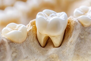 Missing Tooth. Dental Health Concept with Empty Space in Adult Mouth