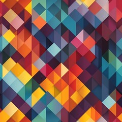 Vibrant colorful geometric pattern background for creative projects and graphic design use