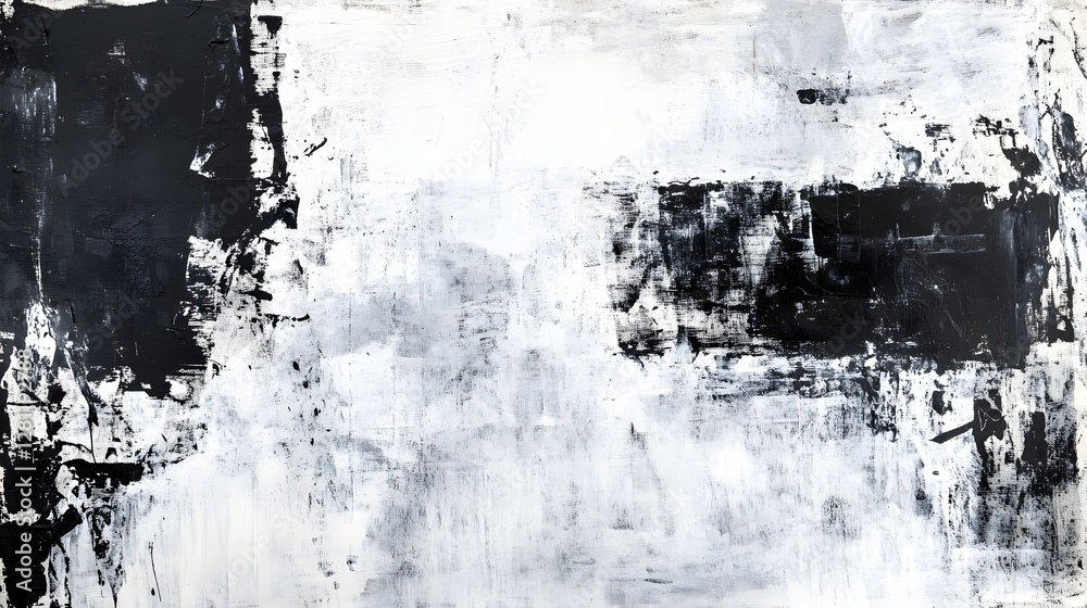 Poster Captivating abstract painting in muted monochromatic tones featuring a raw textured and expressive visual composition that evokes a moody atmospheric and contemplative ambiance  The intricate layers