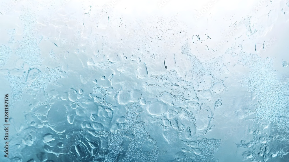 Leinwandbilder captivating close up view of intricate delicate frost crystals forming an ornate glimmering pattern 