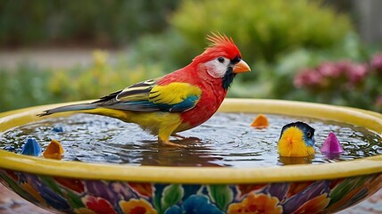 parrot on the fence