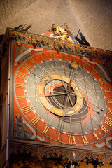 Medieval astronomical clock in Lund Cathedral Lund Domkyrka Skane Sweden 2025