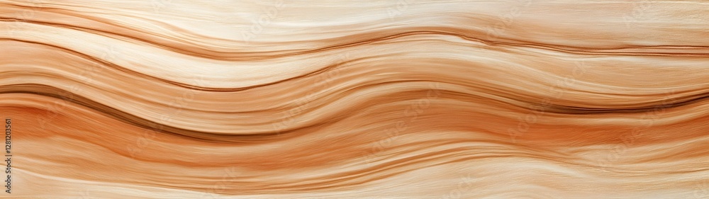 Poster Captivating fluid waves of warm and earthy hues forming a mesmerizing abstract background with a contemporary minimalist and architectural aesthetic  This dynamic smooth