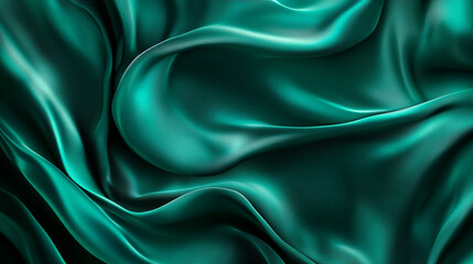 Obraz premium Luxurious emerald green to deep teal gradient background