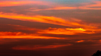 Fototapeta premium red sky at sunset