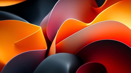Premium vibrant colorful organic background with artistic soft curves
