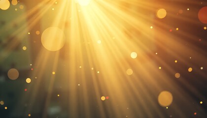 Vintage retro abstract background with soft golden rays and bokeh effect, evoking nostalgia, perfect for retro and classic themes