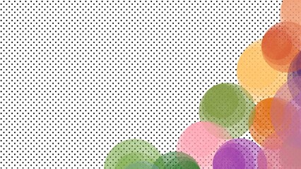 Colorful background with circles