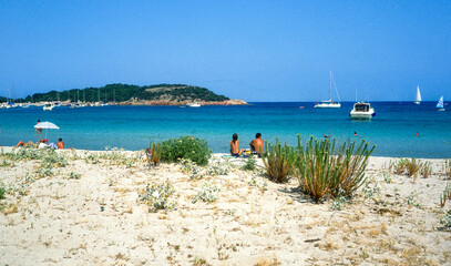 Fototapeta premium Plage de Rondinara, Baie de Bonifacio, Corse du Sud