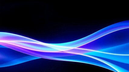 A Futuristic Wave of Light in Motion, Representing Innovation, Speed, and Digital Connectivity in a Vivid Blue and Purple Abstract Form.