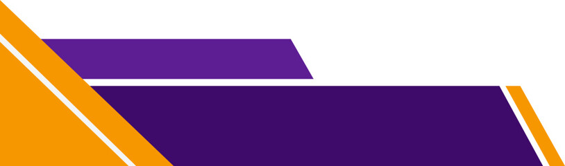 Obraz premium Purple And Orange Elegant Presentation Shape