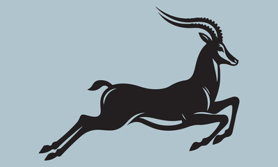 vector illustration of a deer