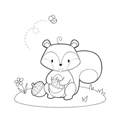 cute linear squirrel