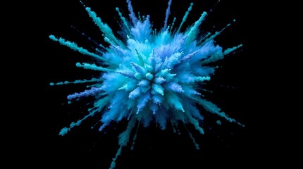 abstract energy burst with vivid color streaks and floating paint droplets