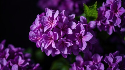 Obraz premium Purple hydrangea flowers in vivid color for garden magazines, floral art prints, and summer-themed social media posts