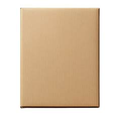 Naklejka premium A blank brown cardboard box perfect for shipping or storage, emphasizing minimalism and practical design.