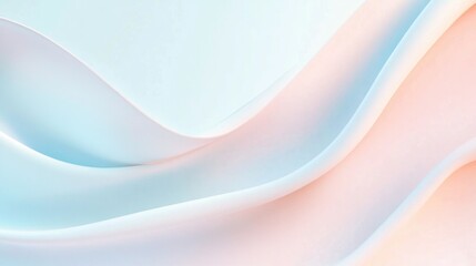 soft pastel waves in abstract design ripple gently across image creating serene and calming effect