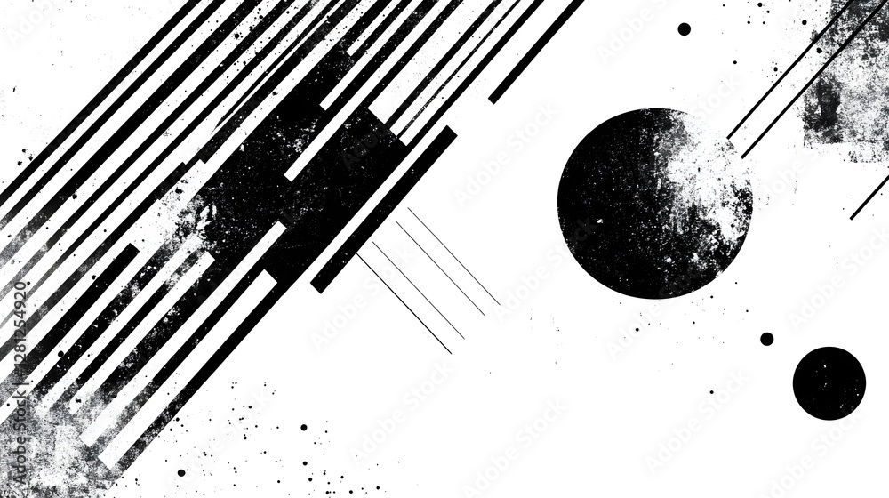 Leinwandbilder cosmic abstraction monochrome celestial patterns and dynamic movements of stars planets comets and c