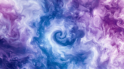 Fototapeta premium A mesmerizing tie-dye swirl pattern featuring a blend of purple and blue hues creating a dynamic and energetic abstract visual effect with a fluid motion texture.