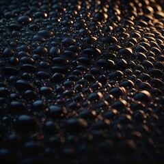 Obraz premium artistic black abstract water drop background