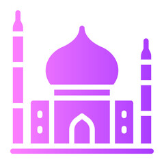 mosque gradient icon