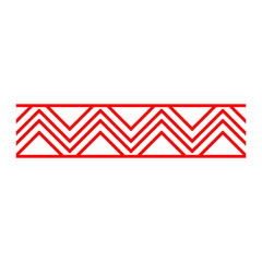 Fototapeta premium Red antique border line, Chinese border frame