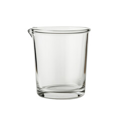 Empty glass cup on a clean surface