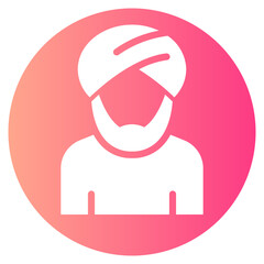 muslim gradient icon