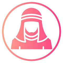 Arab Man gradient icon