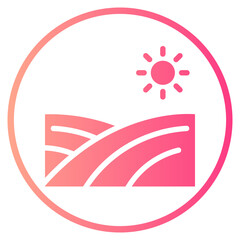 meadow gradient icon
