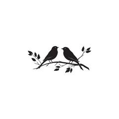 vector illustration of a silhouette of a bird