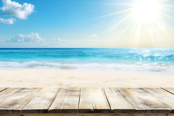 Fototapeta premium Summer Beach Vacation Tropical Ocean View