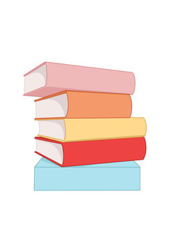 Stack of Colorful Books