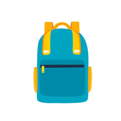 school bag isolated on white