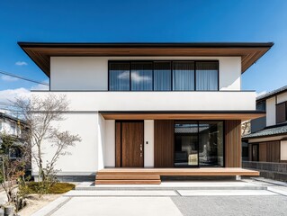 Modern design of a modern house with modern architecture