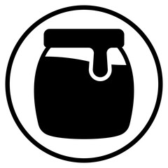 honey glyph icon