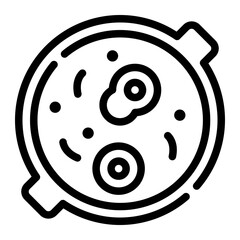 shakshuka line icon