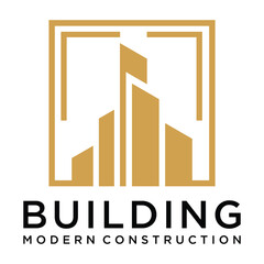 Real Estate Logo. Luxury Logo. Construction Architecture Building Logo Design Vector template