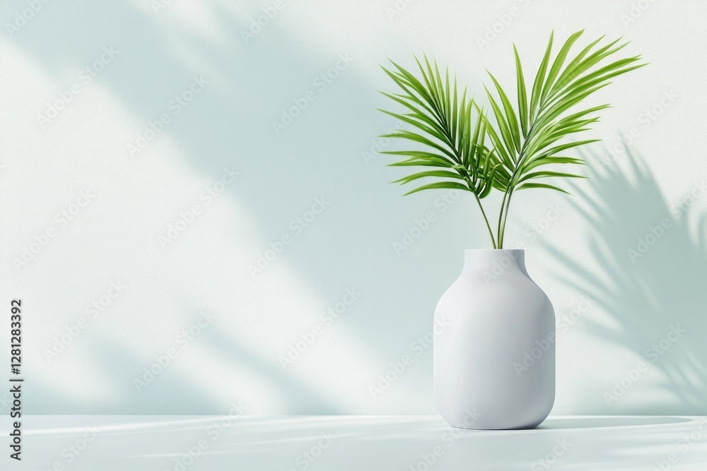 Poster sleek monochrome podium with clean lines and matte surfaces positioned in minimalist setting with am