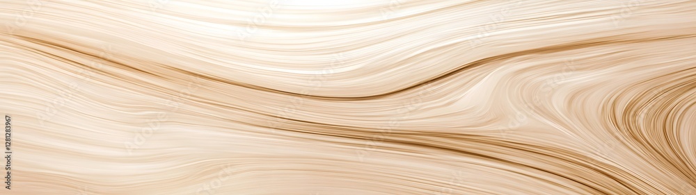 Poster Elegant and flowing abstract curves and waves in soft neutral tones create a serene calming and visually appealing background or visual element  This design is perfect for luxury premium