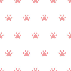 Pink paw pattern