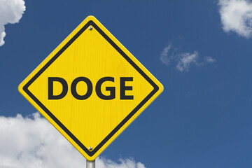 DOGE Government Spending warning sign