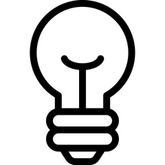 Light Bulb Sign, Idea Icon