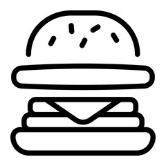 This Burger icon is suitable for Restaurant Menu, Food, etc