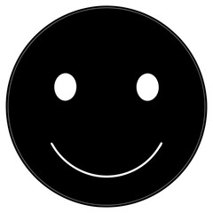 Fototapeta premium Emoji 1 Circle with a smooth gradient fill to simulate a glossy surface