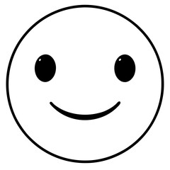 Fototapeta premium Emoji 1 Circle with a smooth gradient fill to simulate a glossy surface