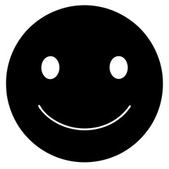 Fototapeta premium Emoji 1 Circle with a smooth gradient fill to simulate a glossy surface